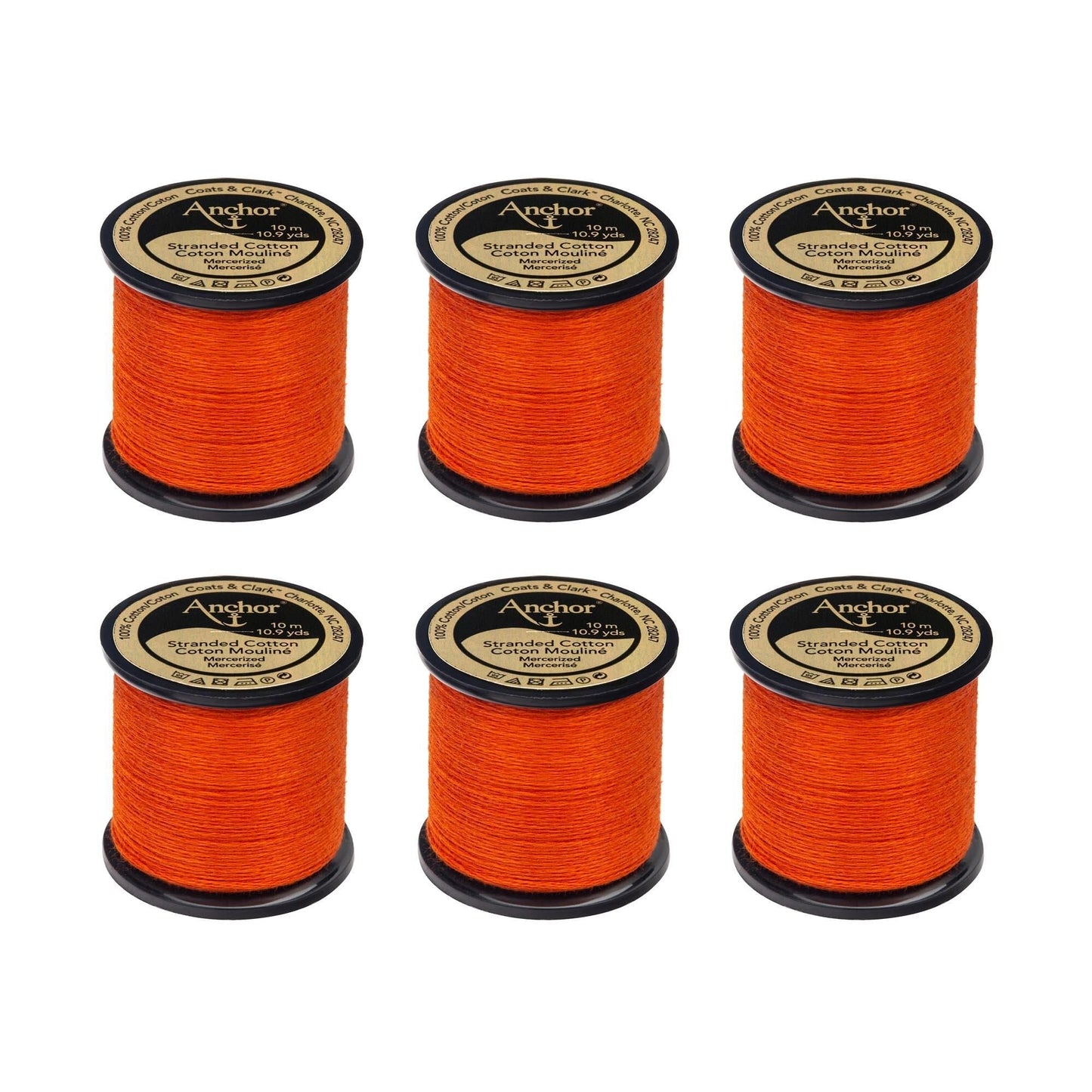 Anchor Spooled Floss 10 Meters (6 Pack) - Clearance shades