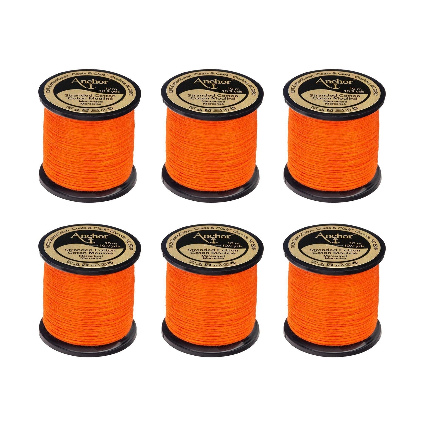 Anchor Spooled Floss 10 Meters (6 Pack) - Clearance shades