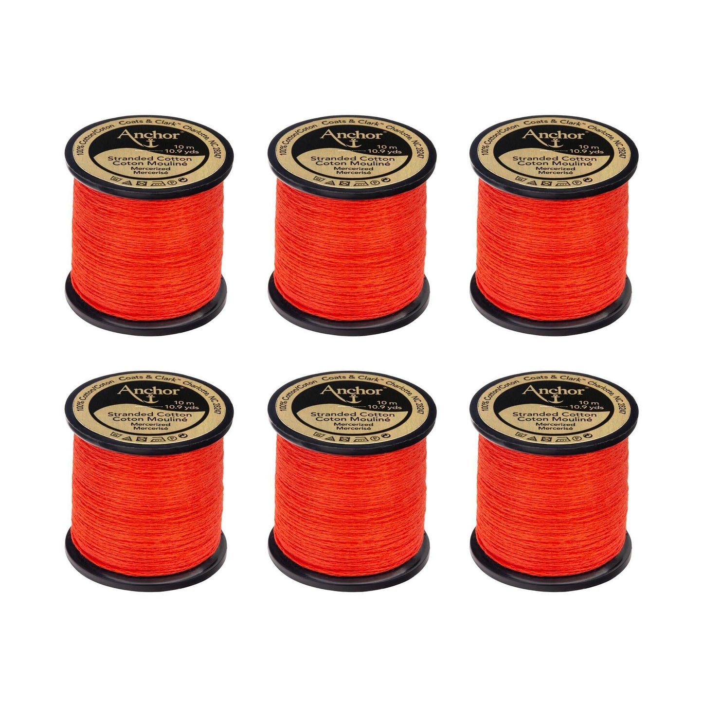 Anchor Spooled Floss 10 Meters (6 Pack) - Clearance shades