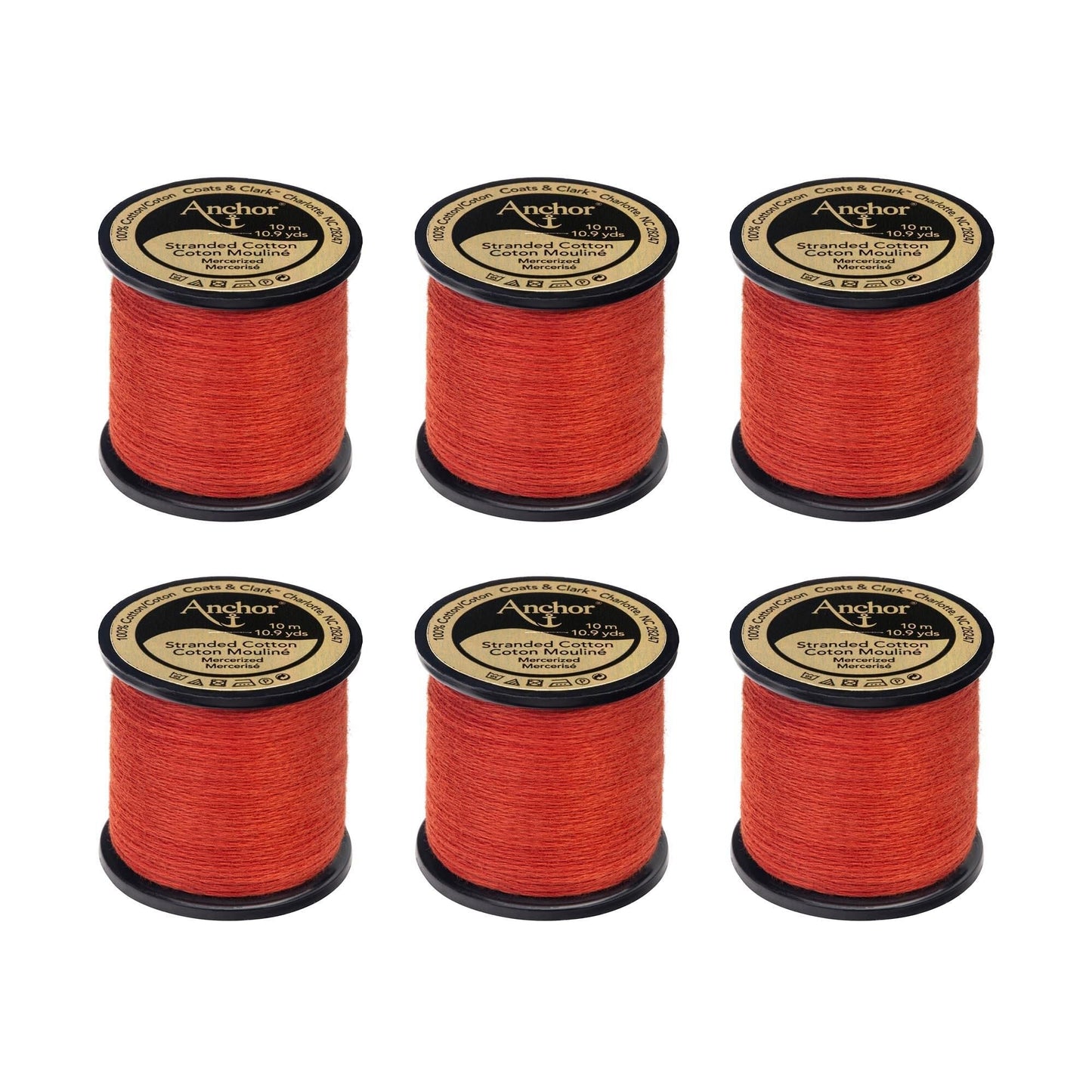 Anchor Spooled Floss 10 Meters (6 Pack) - Clearance shades