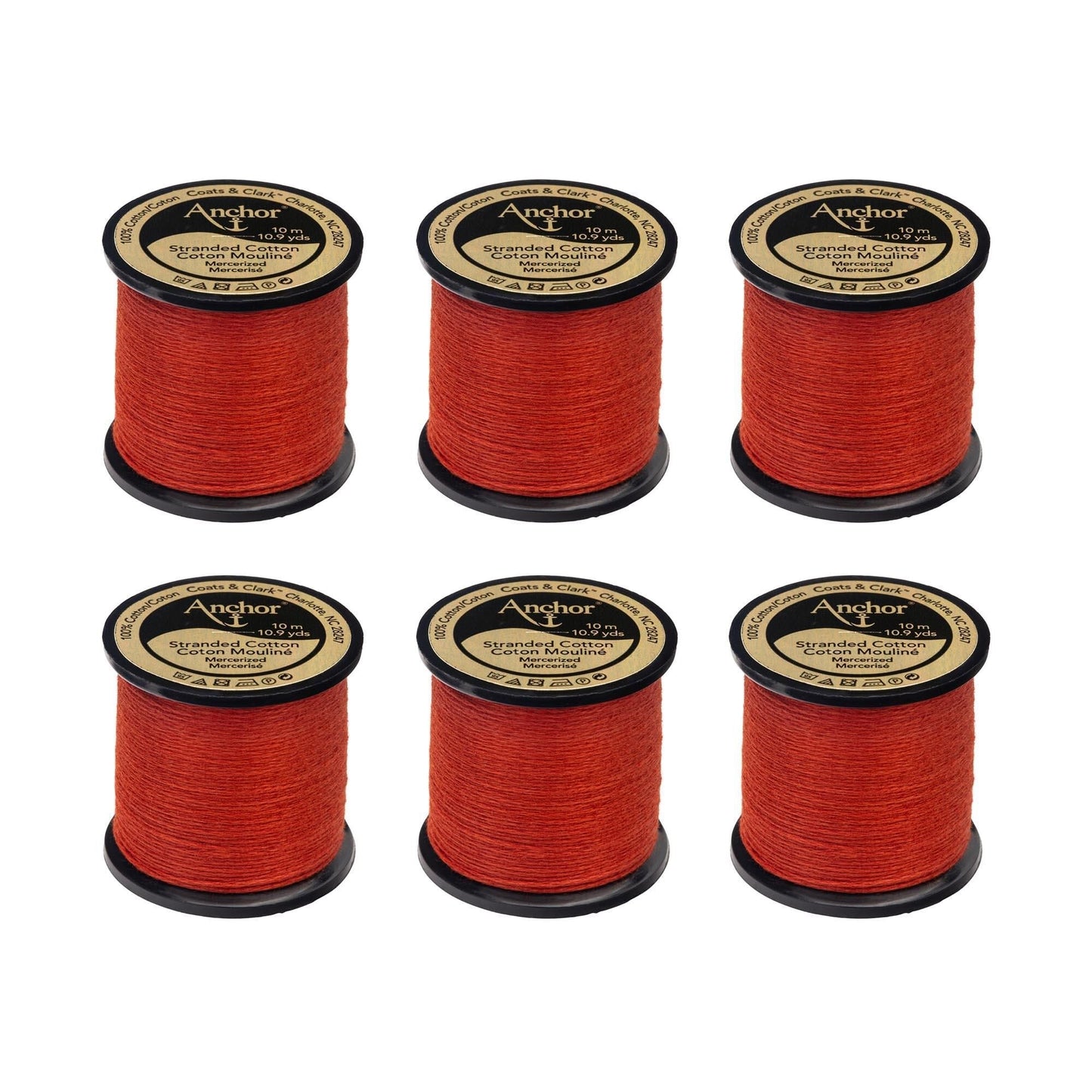 Anchor Spooled Floss 10 Meters (6 Pack) - Clearance shades
