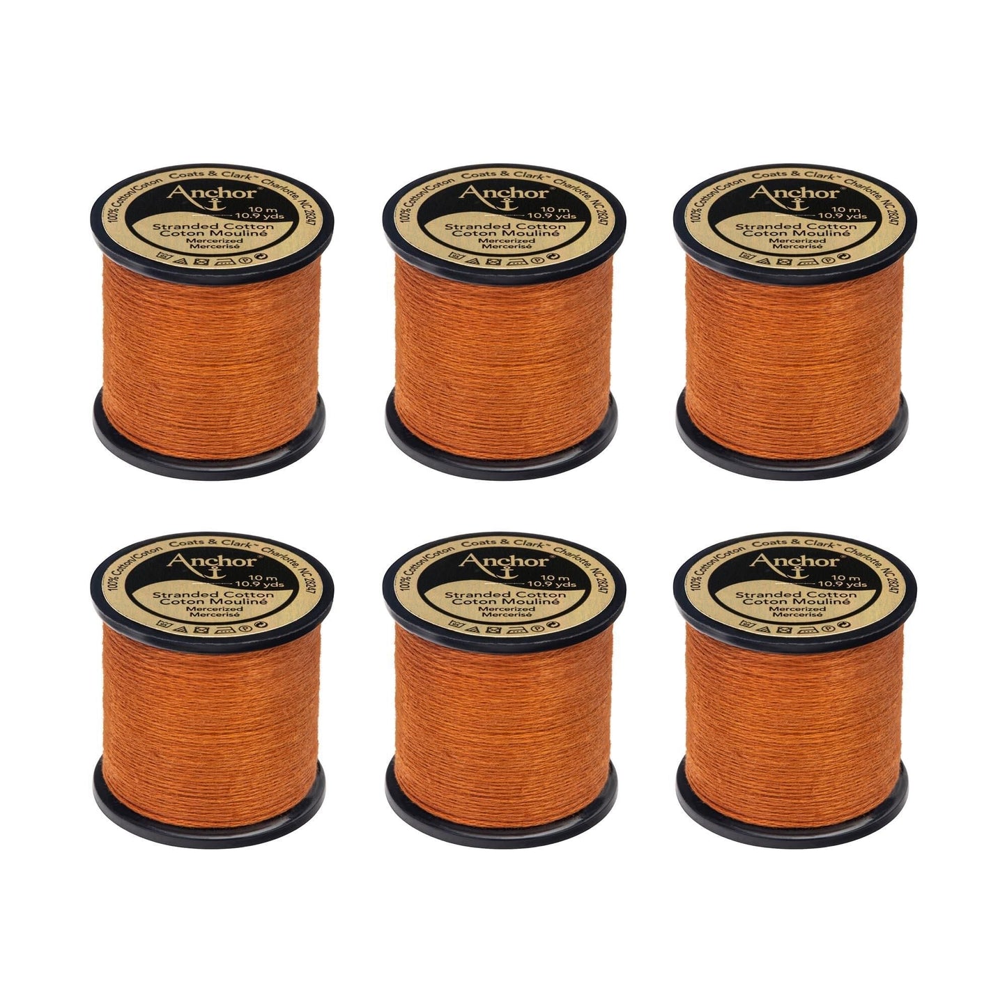 Anchor Spooled Floss 10 Meters (6 Pack) - Clearance shades