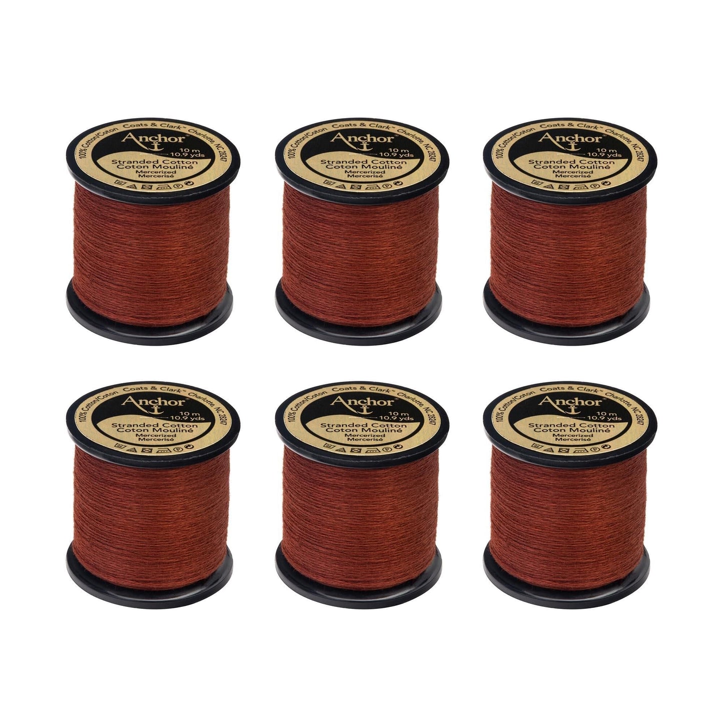 Anchor Spooled Floss 10 Meters (6 Pack) - Clearance shades