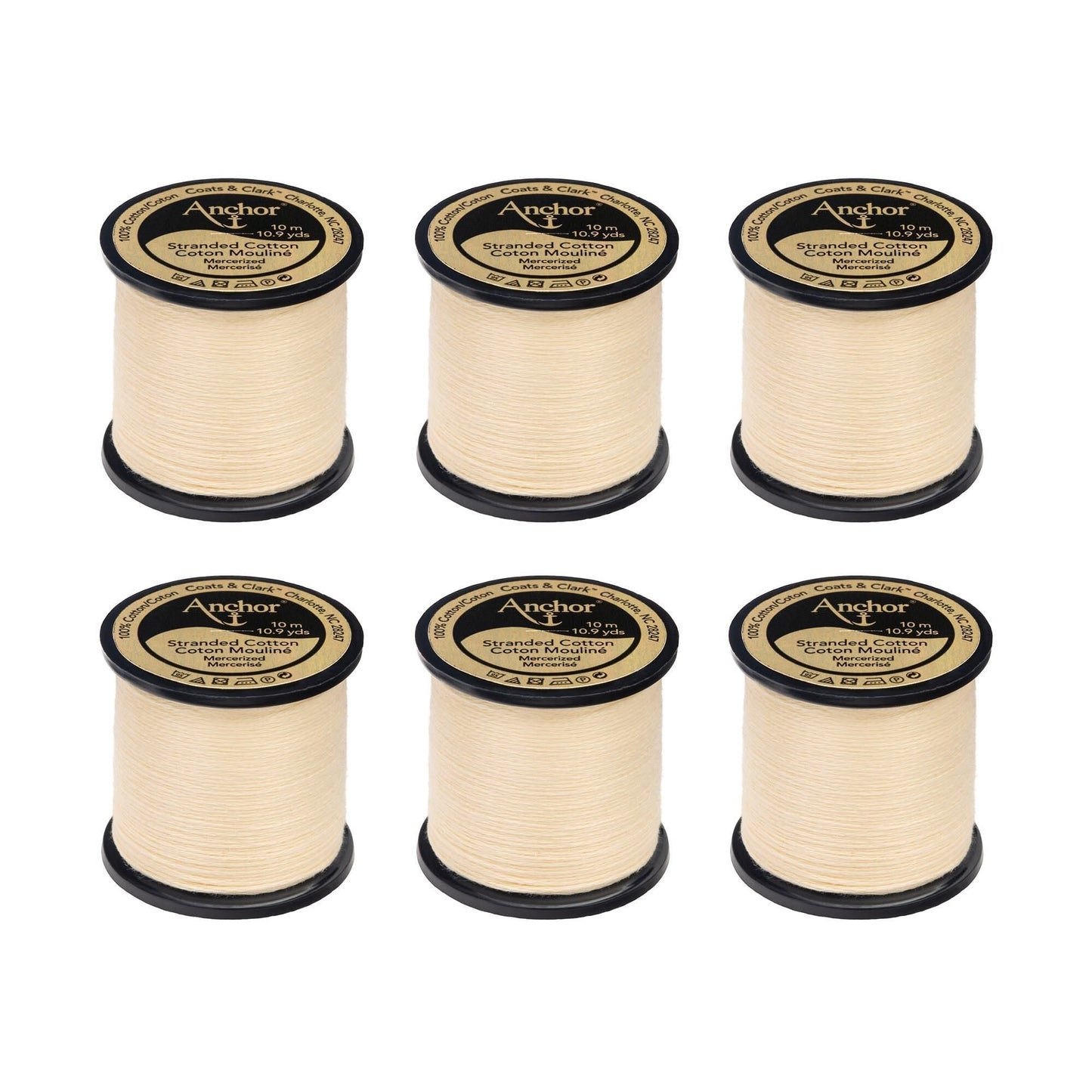 Anchor Spooled Floss 10 Meters (6 Pack) - Clearance shades