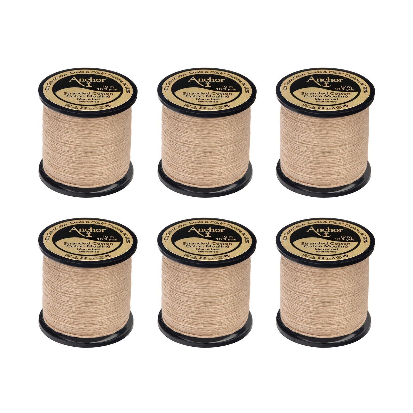 Anchor Spooled Floss 10 Meters (6 Pack) - Clearance shades