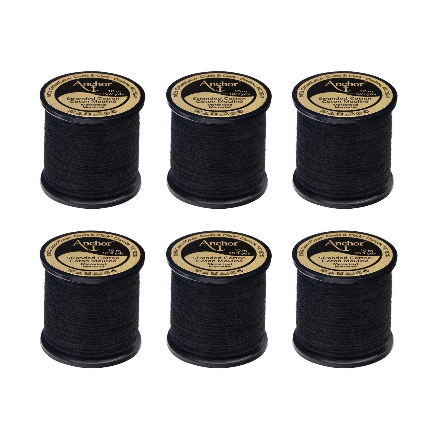Anchor Spooled Floss 10 Meters (6 Pack) - Clearance shades