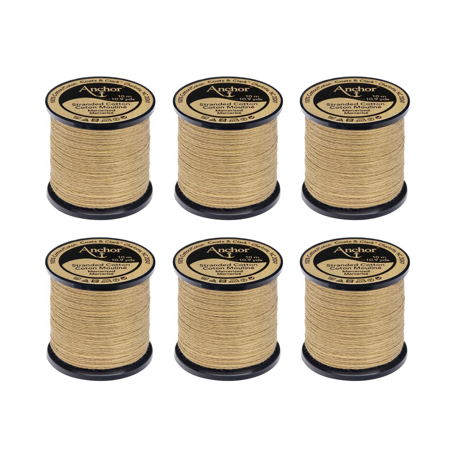 Anchor Spooled Floss 10 Meters (6 Pack) - Clearance shades