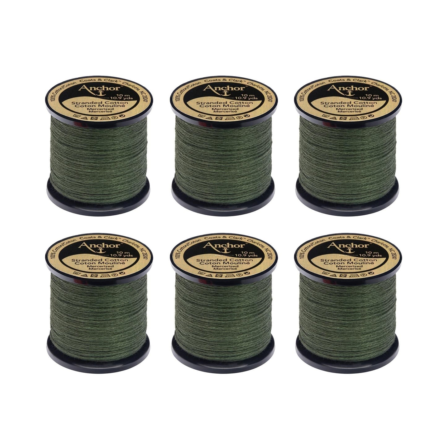 Anchor Spooled Floss 10 Meters (6 Pack) - Clearance shades