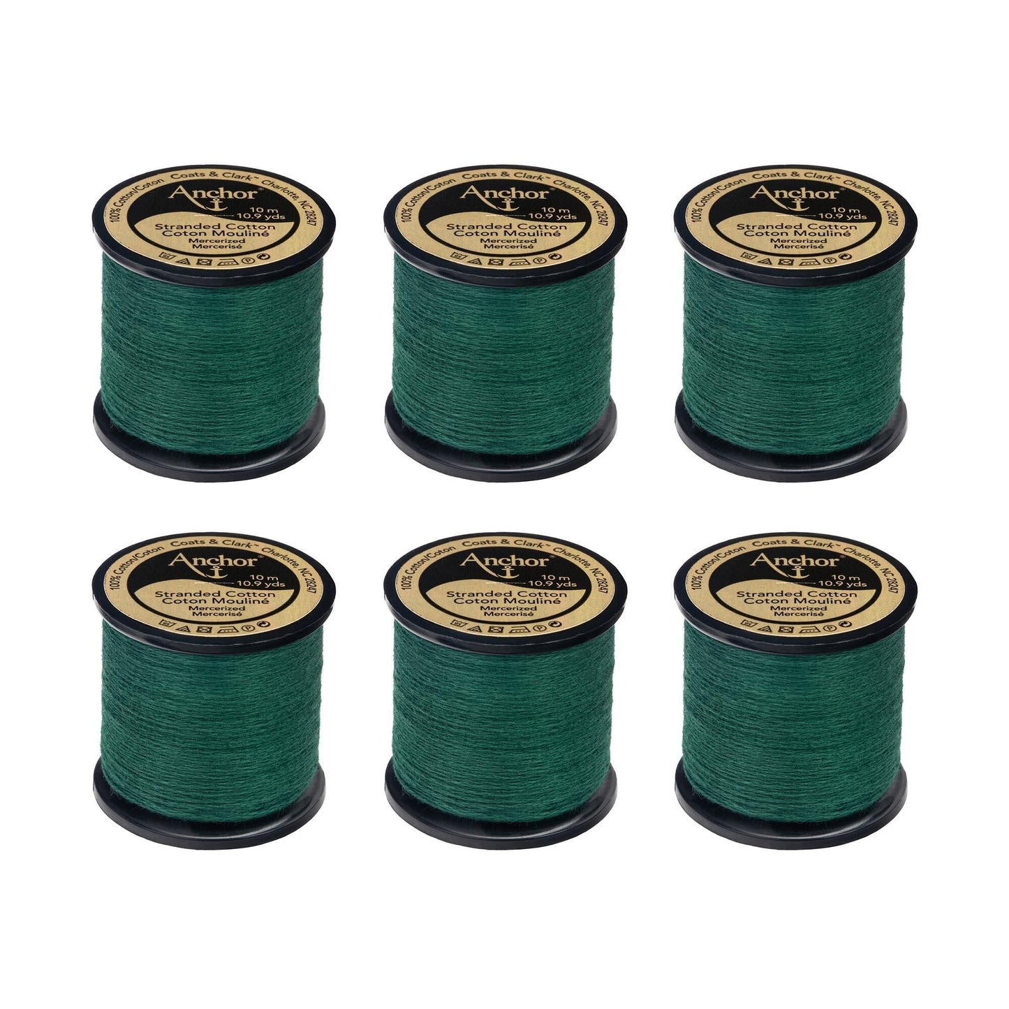 Anchor Spooled Floss 10 Meters (6 Pack) - Clearance shades