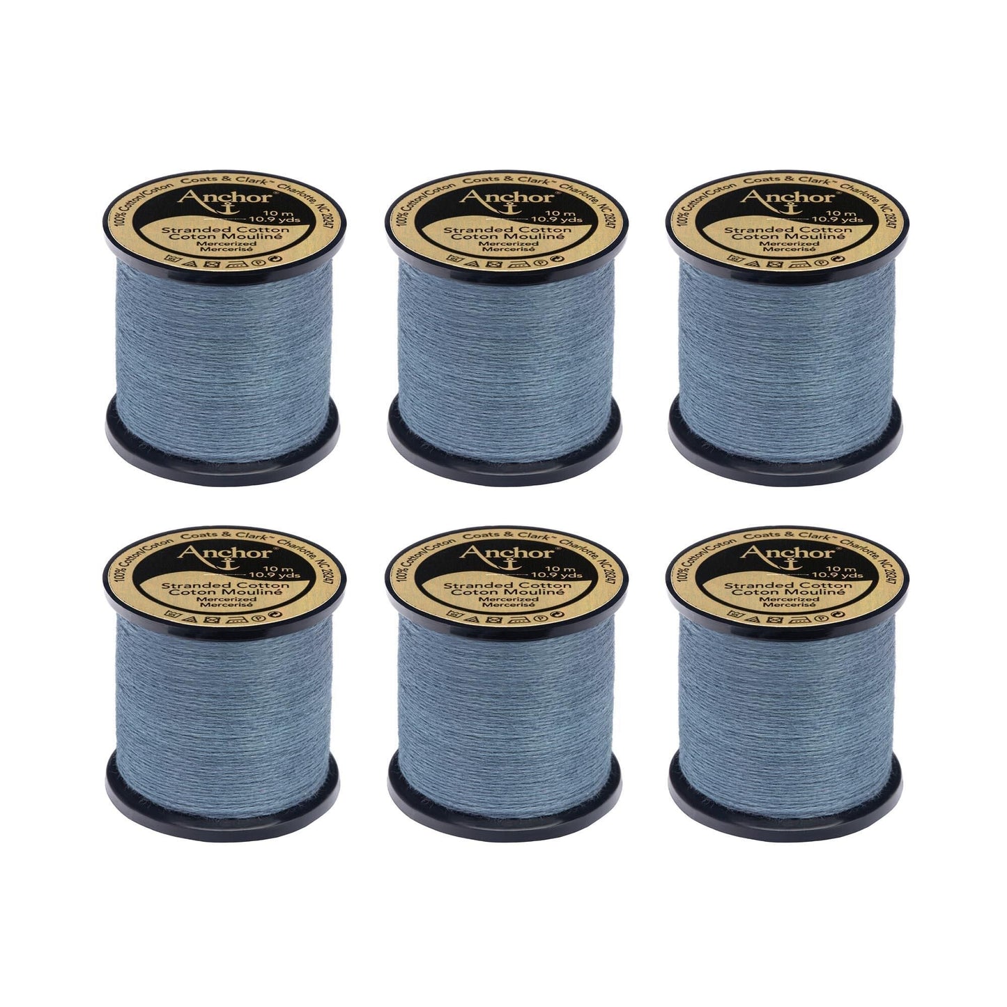 Anchor Spooled Floss 10 Meters (6 Pack) - Clearance shades