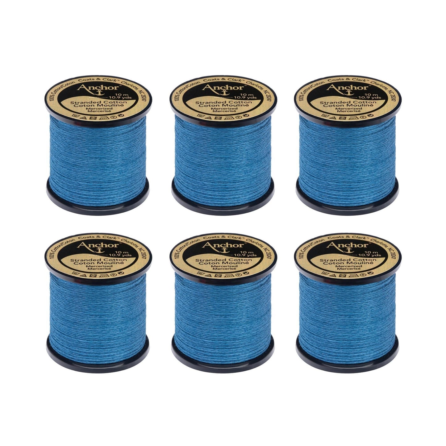 Anchor Spooled Floss 10 Meters (6 Pack) - Clearance shades