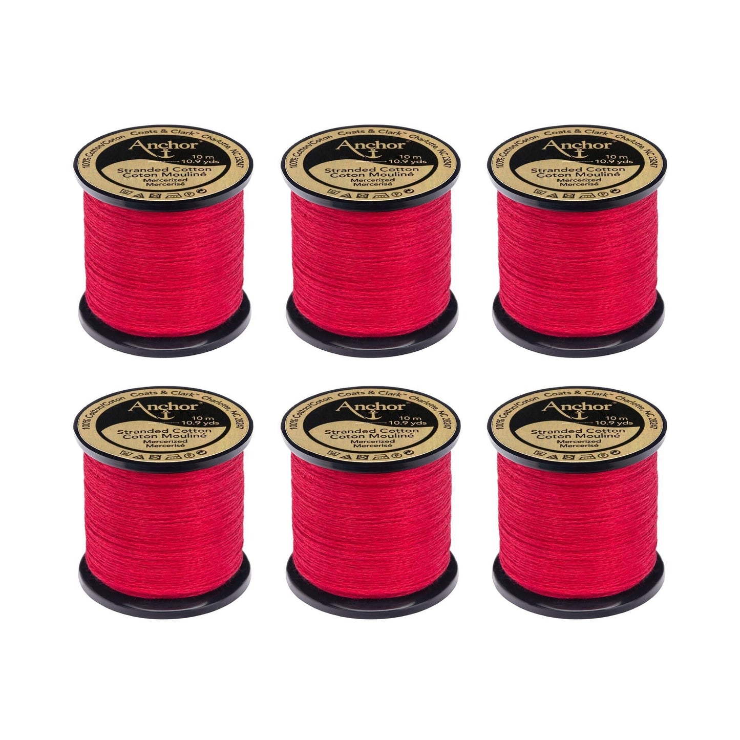 Anchor Spooled Floss 10 Meters (6 Pack) - Clearance shades