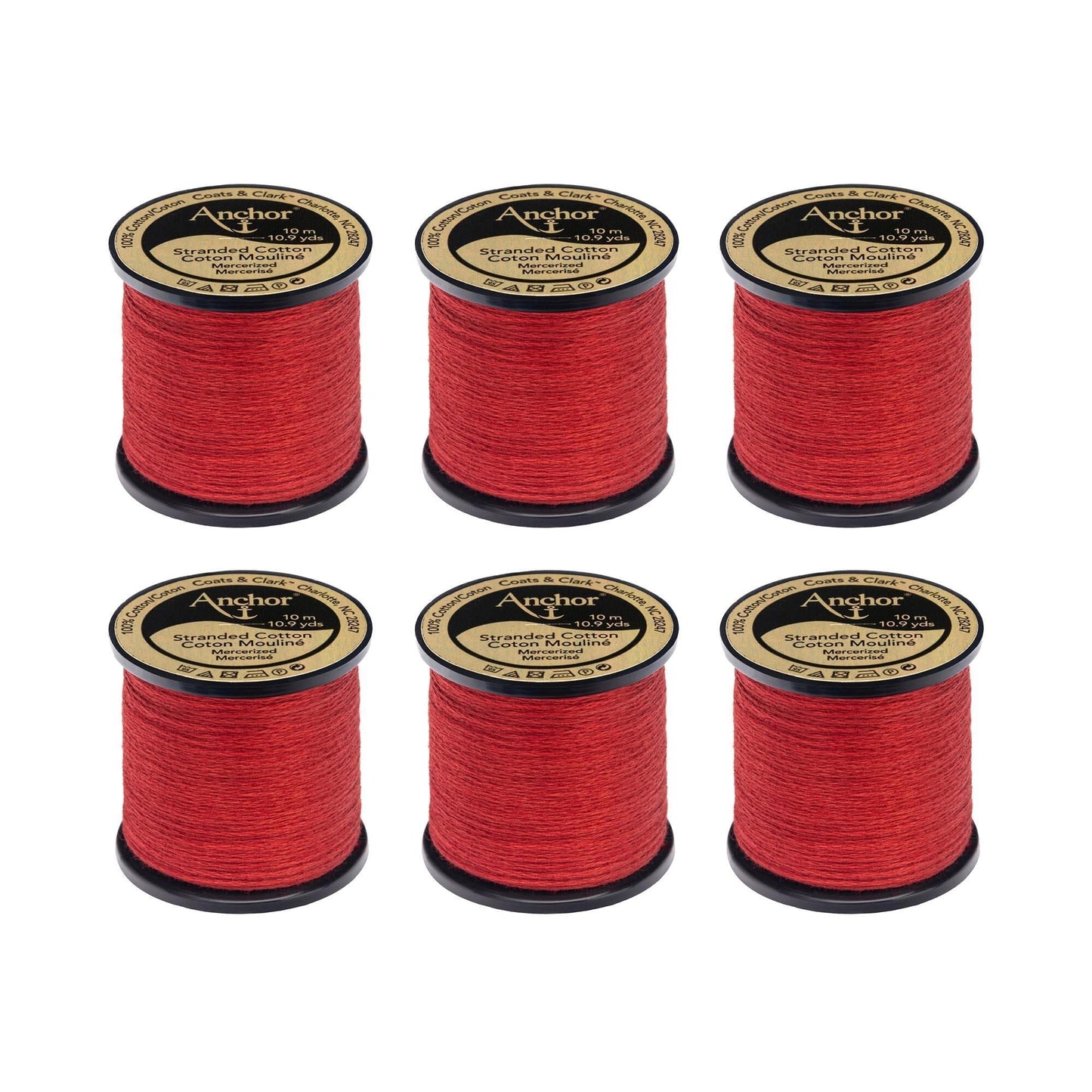 Anchor Spooled Floss 10 Meters (6 Pack) - Clearance shades