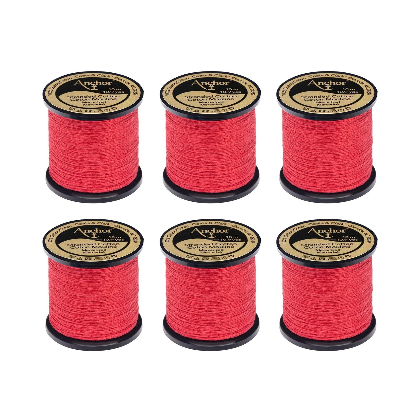 Anchor Spooled Floss 10 Meters (6 Pack) - Clearance shades