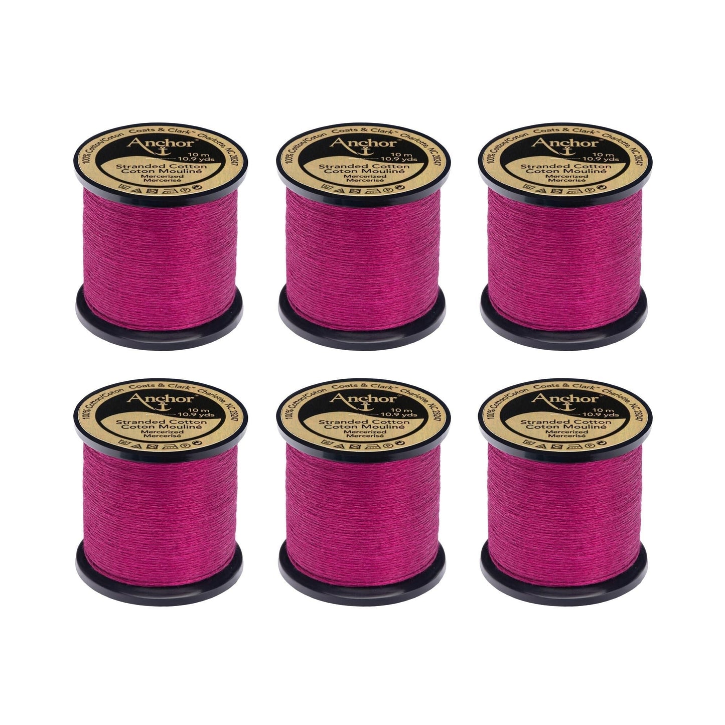 Anchor Spooled Floss 10 Meters (6 Pack) - Clearance shades