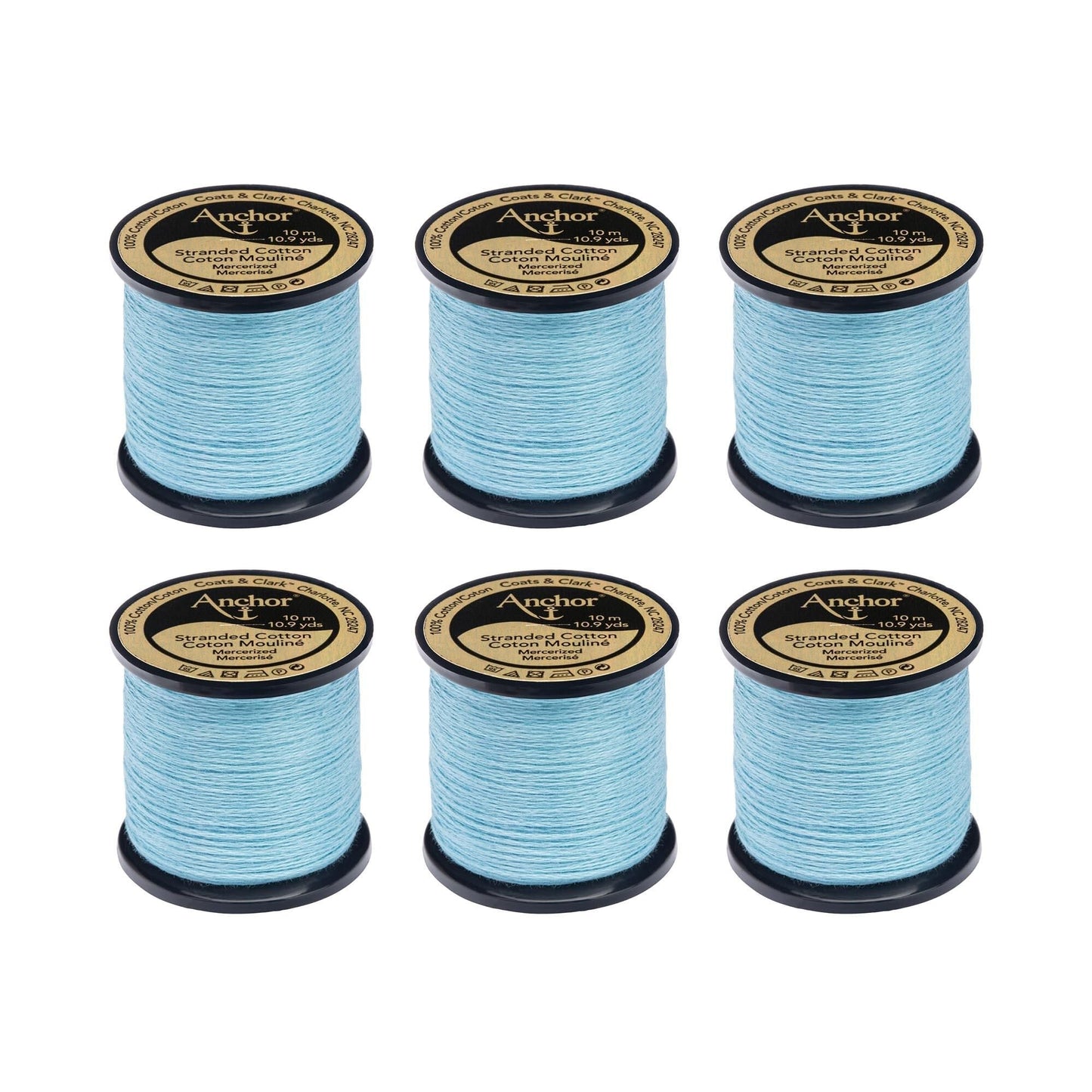 Anchor Spooled Floss 10 Meters (6 Pack) - Clearance shades