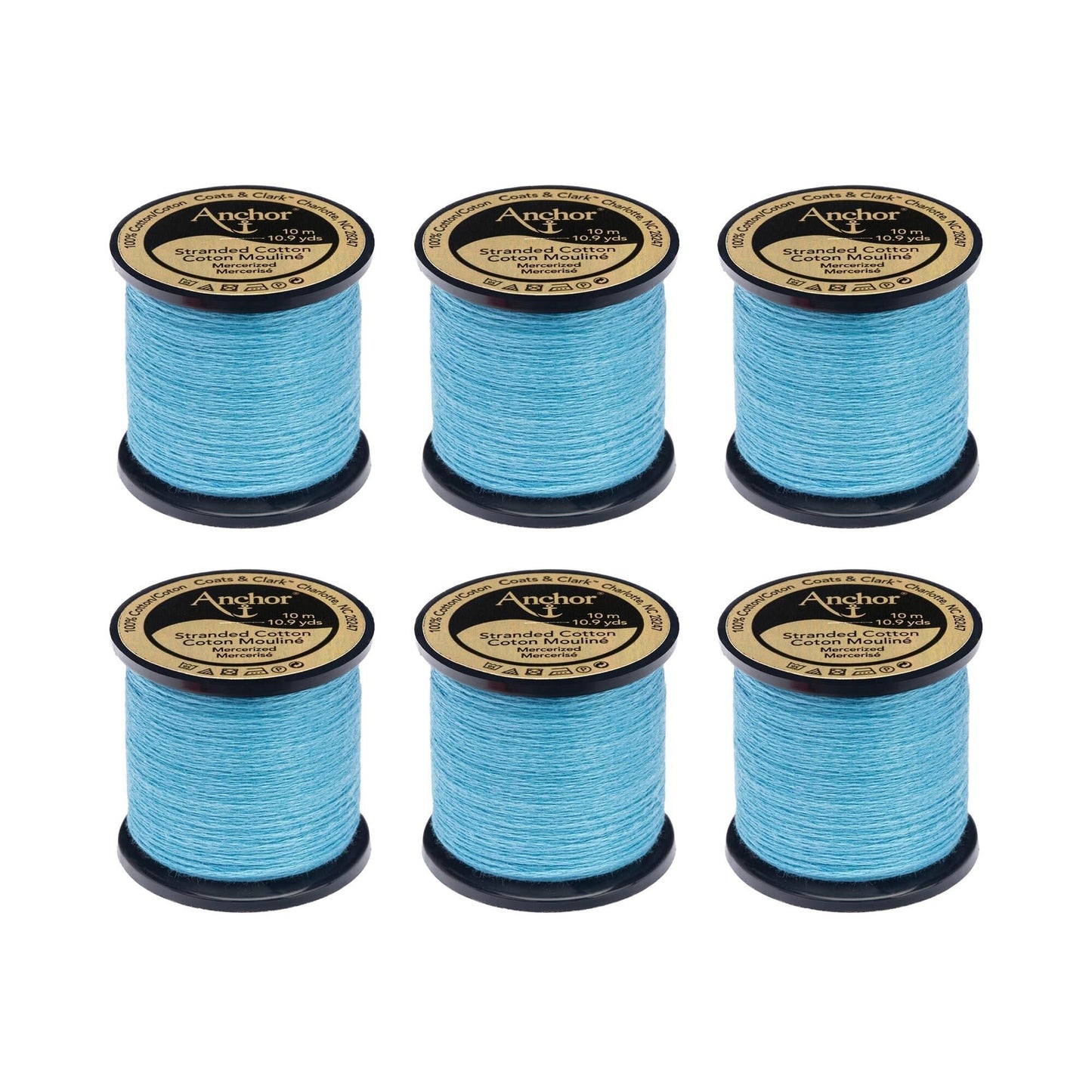 Anchor Spooled Floss 10 Meters (6 Pack) - Clearance shades