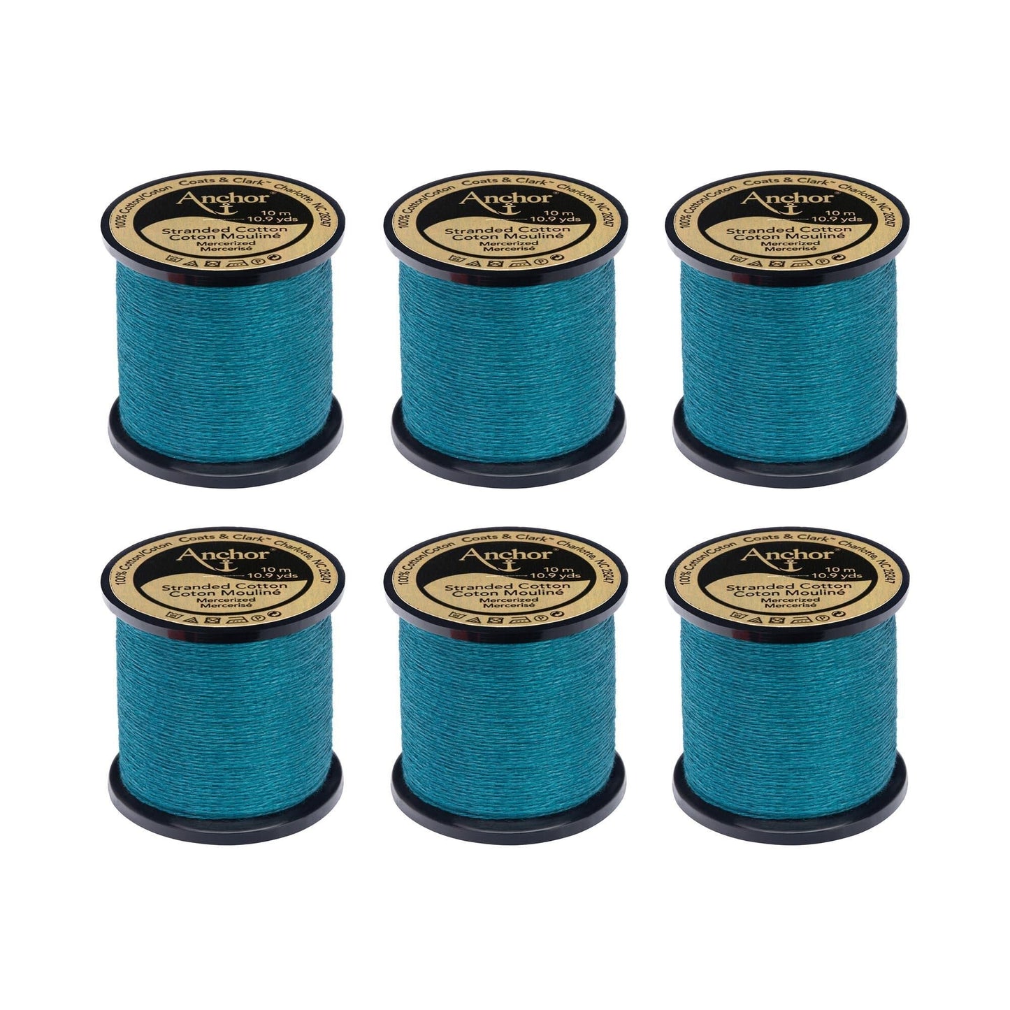 Anchor Spooled Floss 10 Meters (6 Pack) - Clearance shades