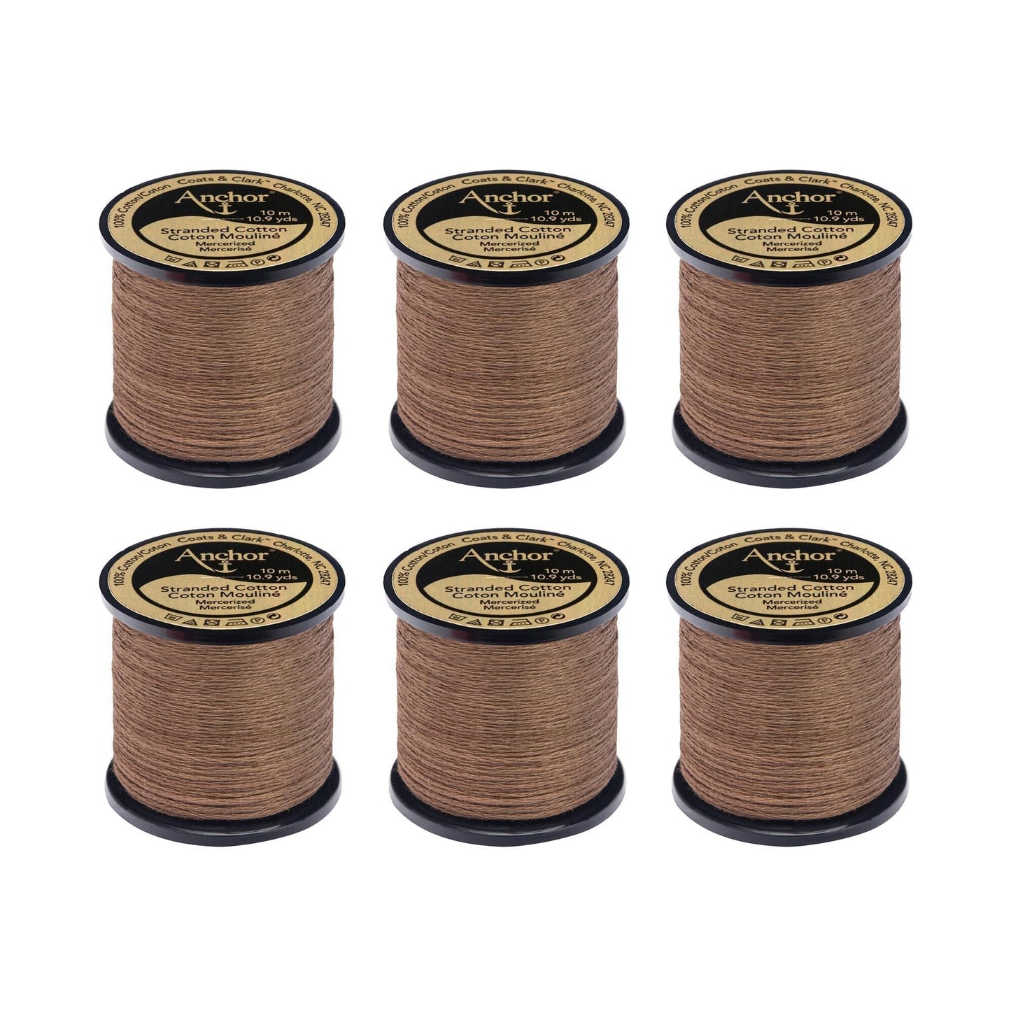 Anchor Spooled Floss 10 Meters (6 Pack) - Clearance shades