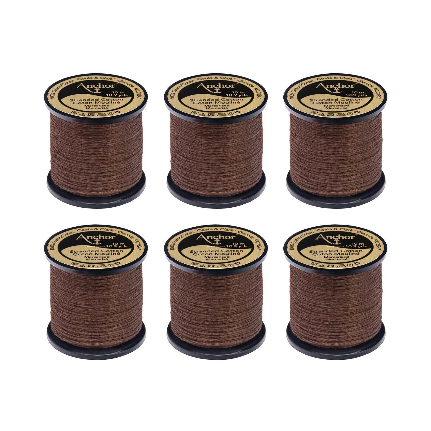 Anchor Spooled Floss 10 Meters (6 Pack) - Clearance shades