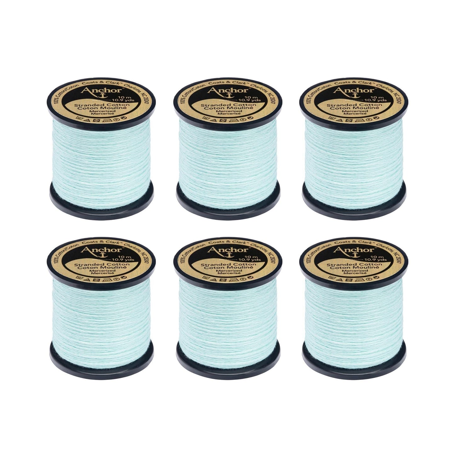 Anchor Spooled Floss 10 Meters (6 Pack) - Clearance shades