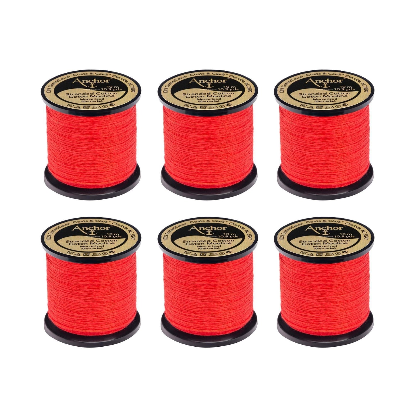 Anchor Spooled Floss 10 Meters (6 Pack) - Clearance shades