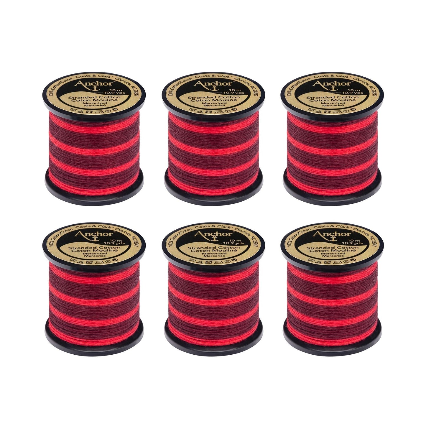 Anchor Spooled Floss 10 Meters (6 Pack) - Clearance shades