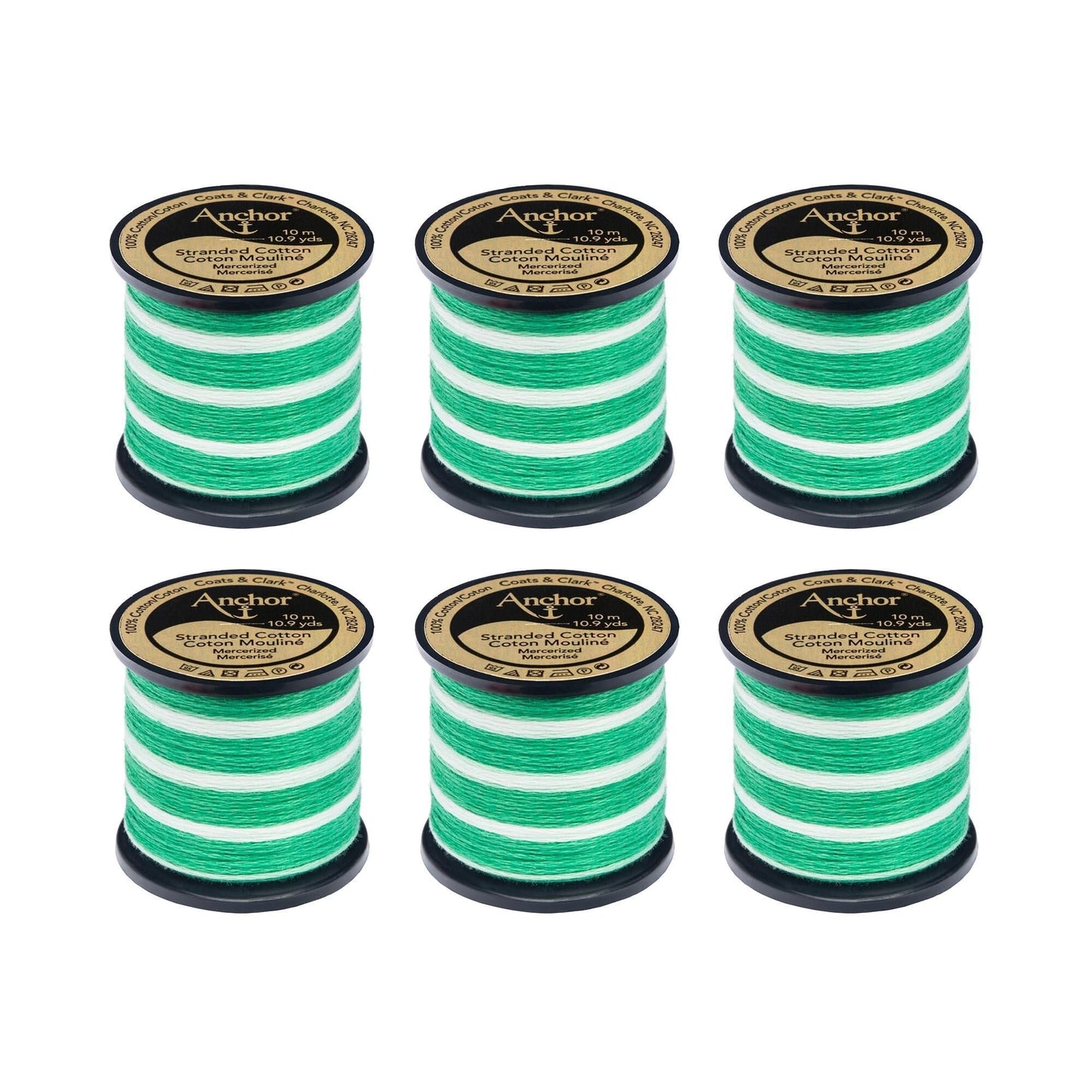 Anchor Spooled Floss 10 Meters (6 Pack) - Clearance shades