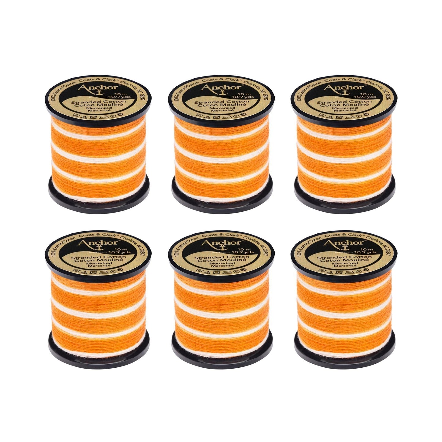 Anchor Spooled Floss 10 Meters (6 Pack) - Clearance shades
