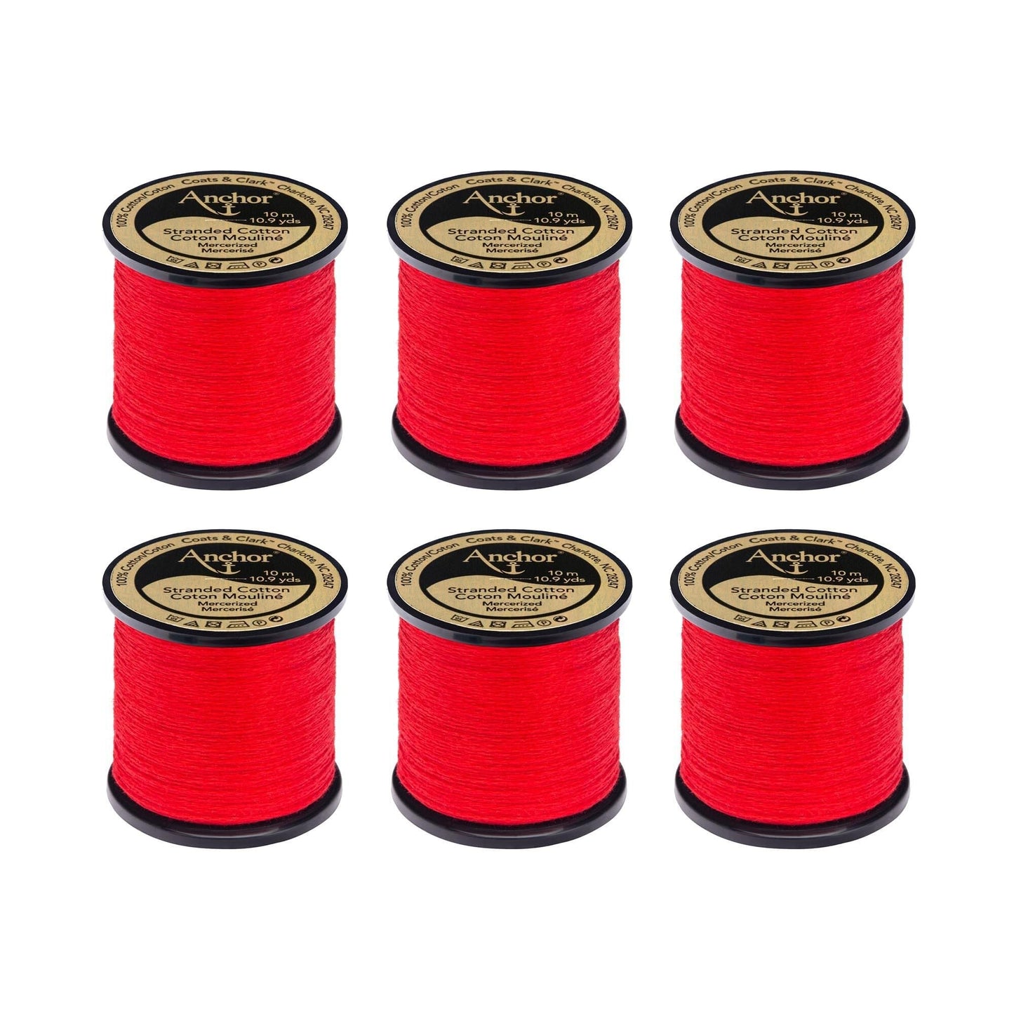 Anchor Spooled Floss 10 Meters (6 Pack) - Clearance shades