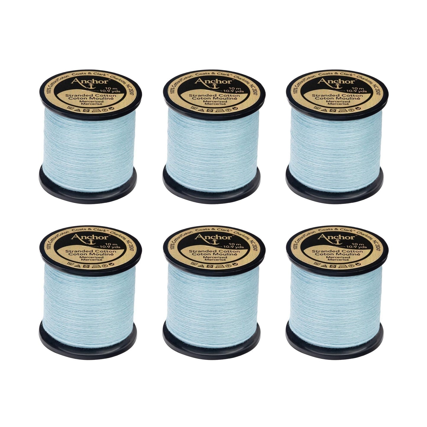 Anchor Spooled Floss 10 Meters (6 Pack) - Clearance shades