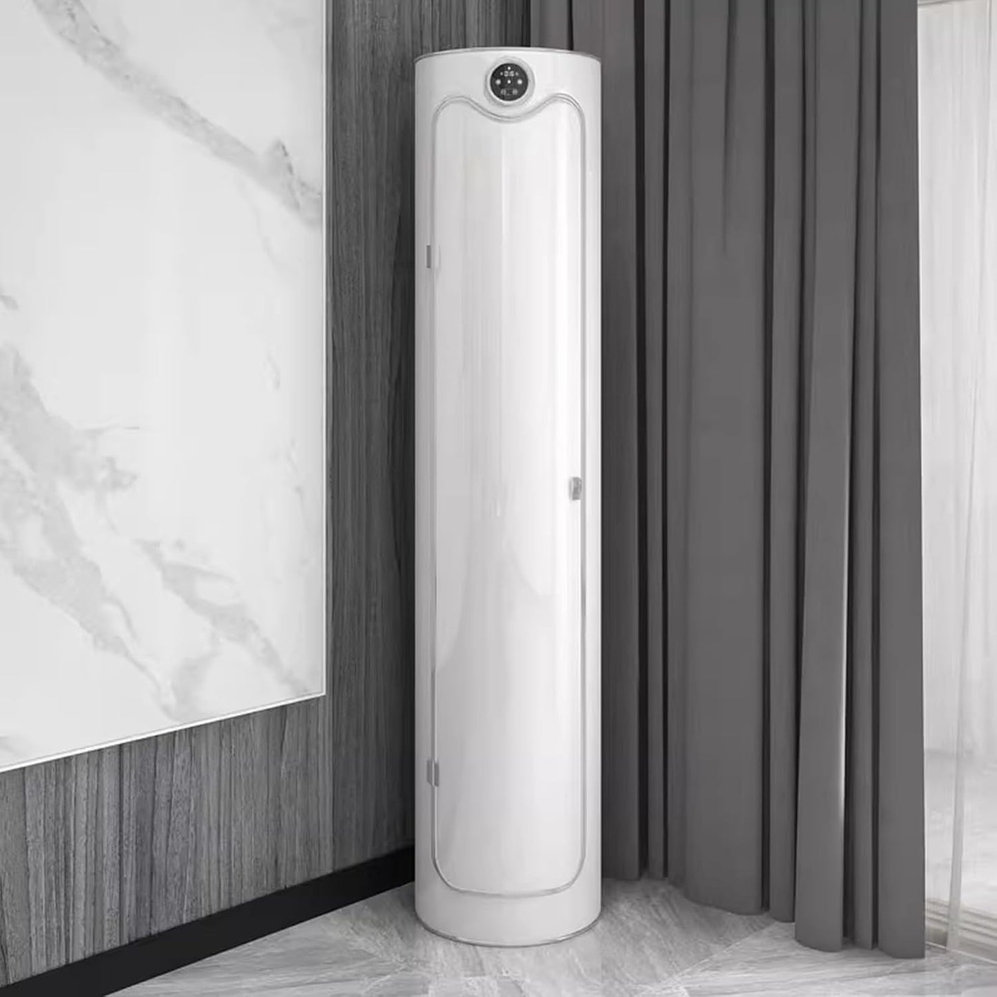 Shoeva? | Smart Rotating Shoe Cabinet ¨C High Gloss, Touch Screen, Modular Storage