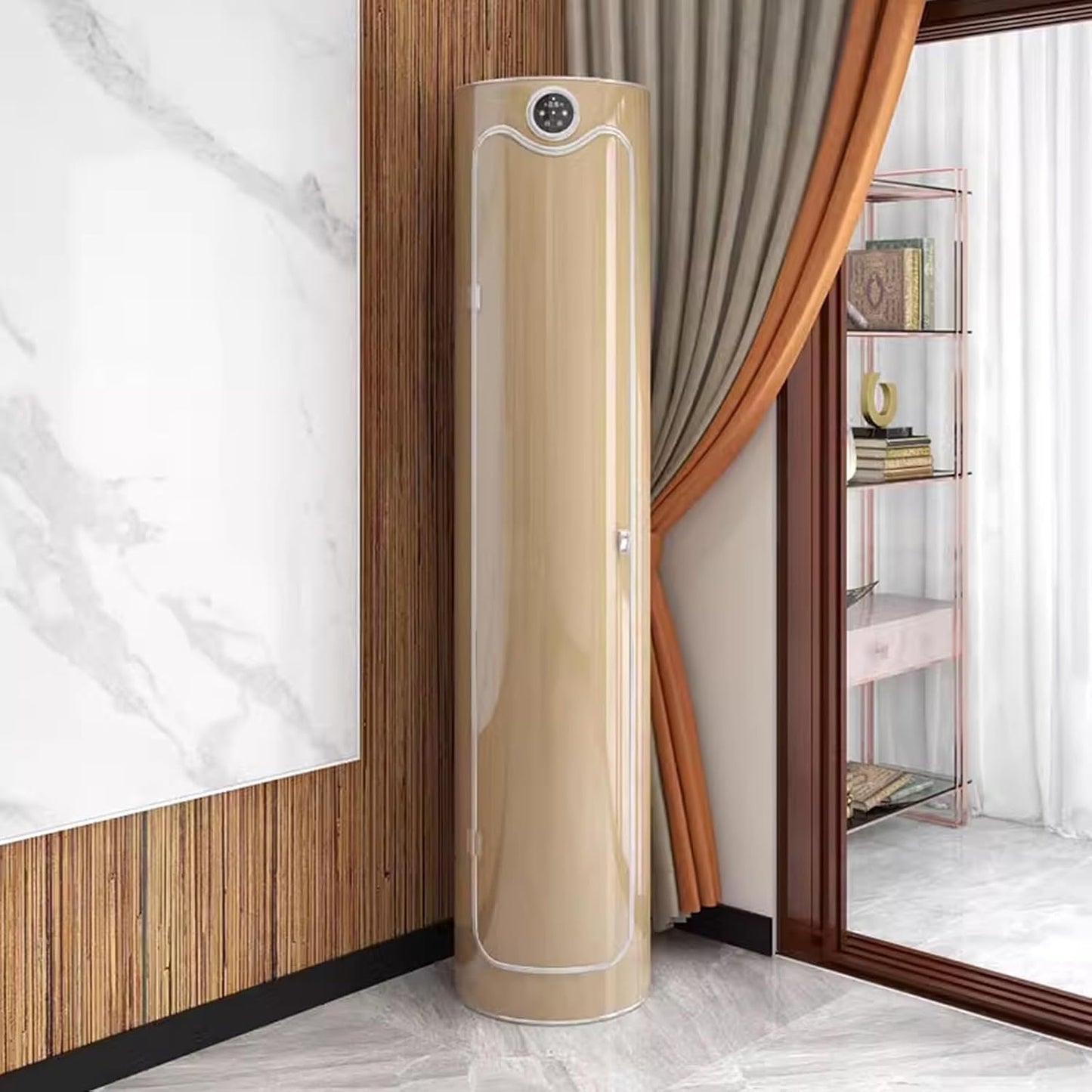Shoeva? | Smart Rotating Shoe Cabinet ¨C High Gloss, Touch Screen, Modular Storage