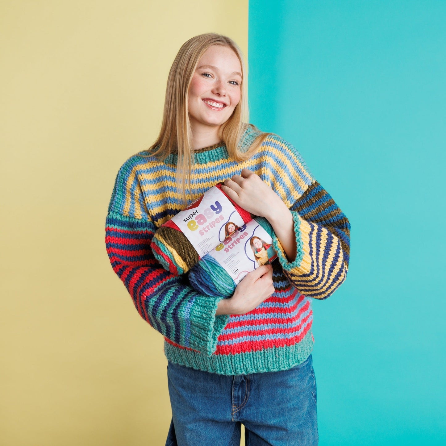 Red Heart Super Easy Stripes Yarn (198G/7oz)