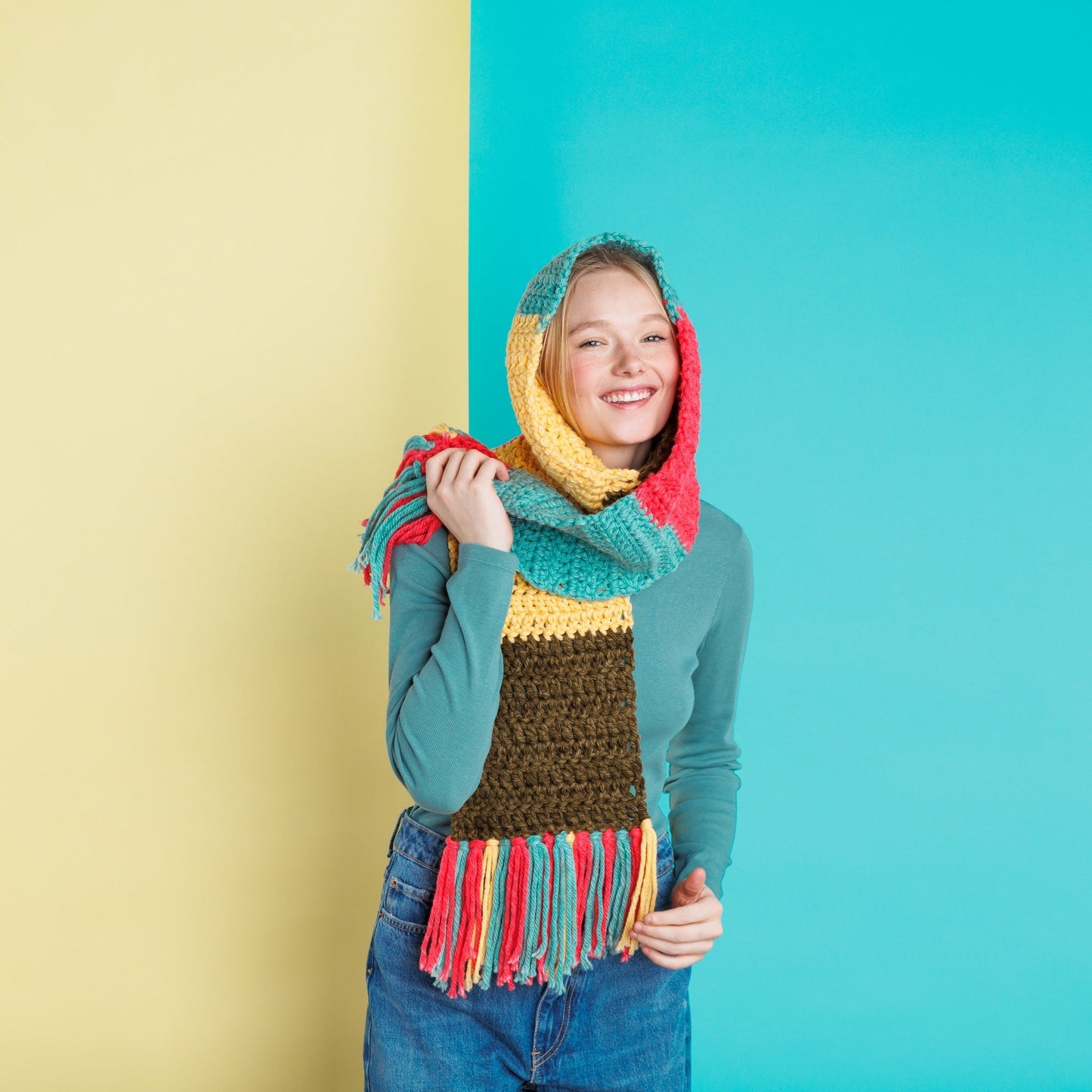 Red Heart Super Easy Stripes Yarn (198G/7oz)